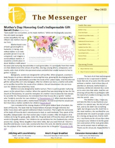The Messenger Newsletter